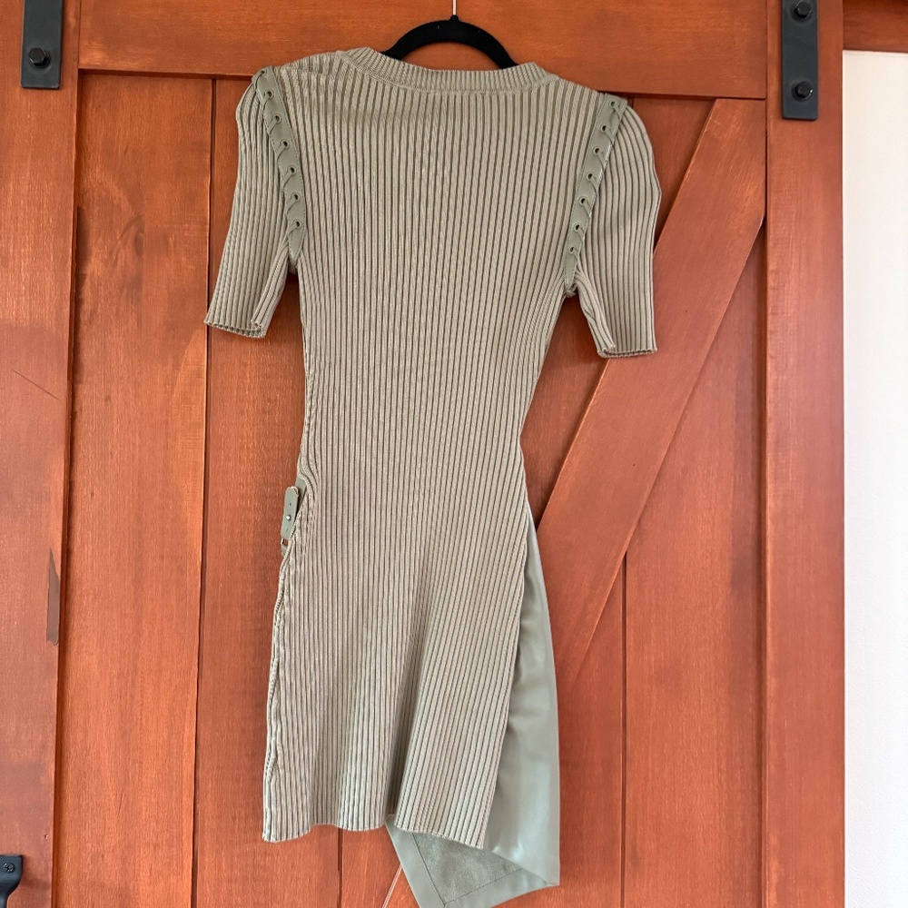 Jonathan Simkhai Intermix Olive Green dress - Picture 8 of 9